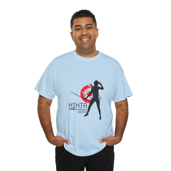 Unisex Black Ninja Assassin T-Shirt with Red Katana Design - Image 7