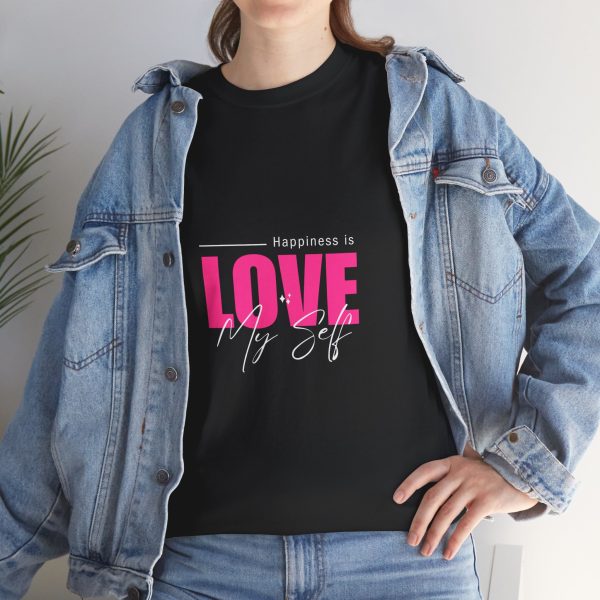 Love My Self T-Shirt - Unisex Tee, Happiness is Love Tee, Casual Wear - Image 4