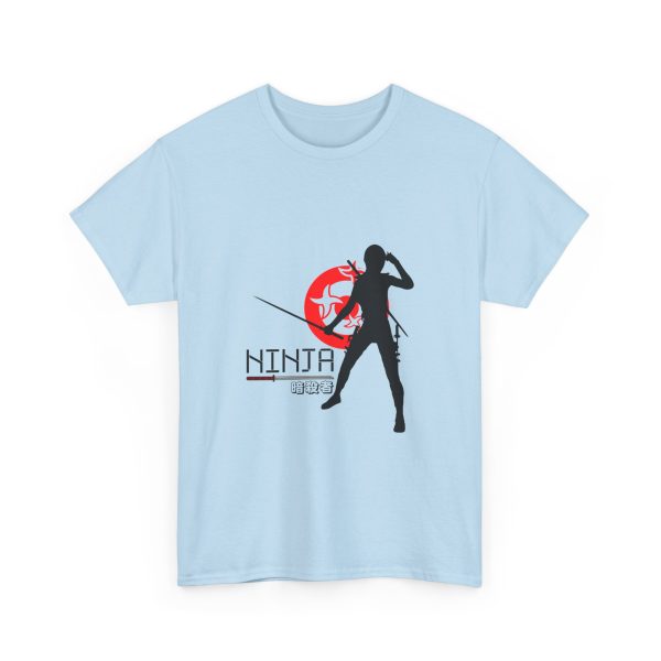 Unisex Black Ninja Assassin T-Shirt with Red Katana Design - Image 5
