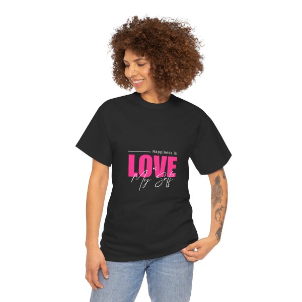 Love My Self T-Shirt - Unisex Tee, Happiness is Love Tee, Casual Wear - Image 3