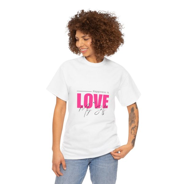 Love My Self T-Shirt – Unisex Tee, White - Image 3